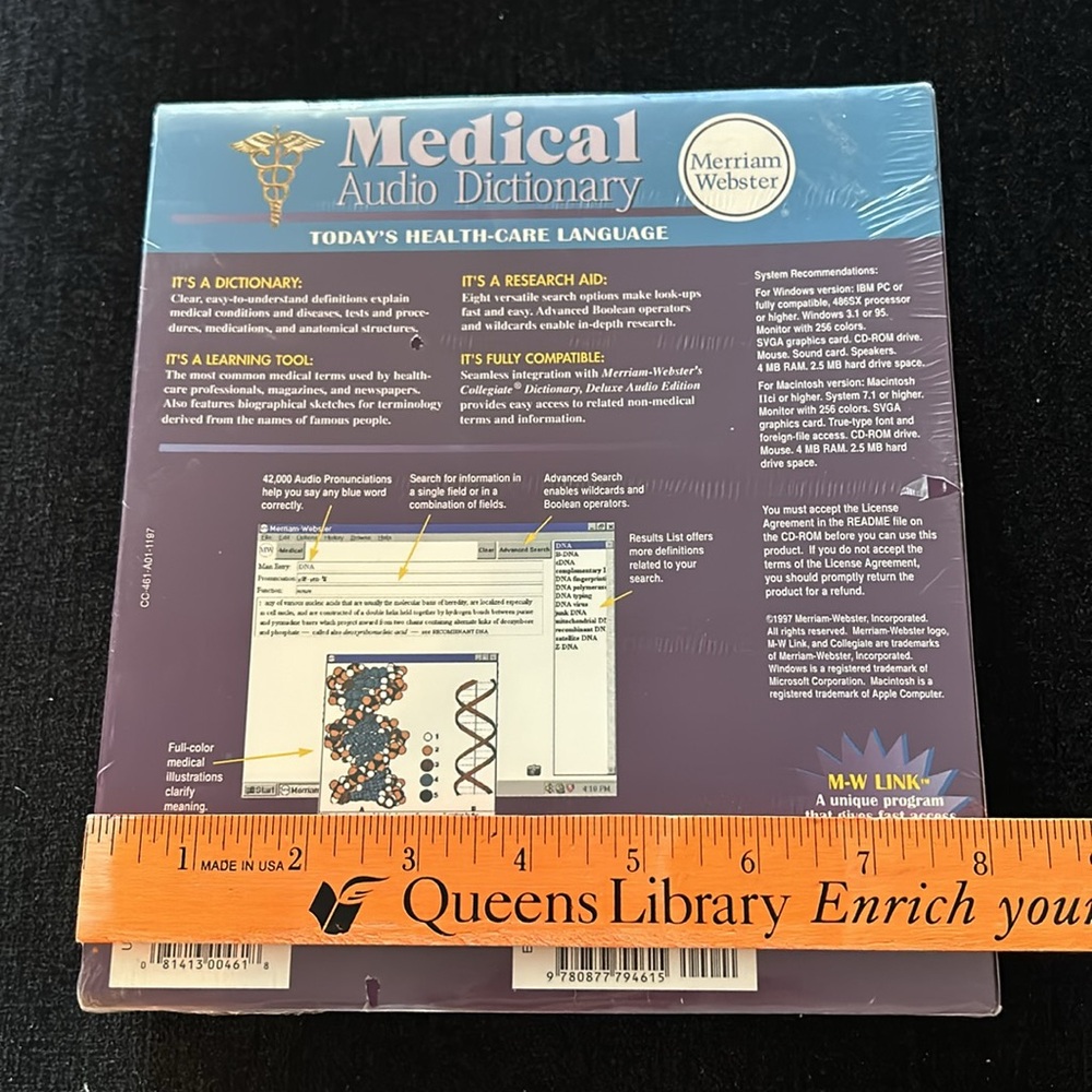 Merriam-Webster’s Medical Audio Dictionary on CD-ROM, Brand New. Sealed. - Picture 3 of 5